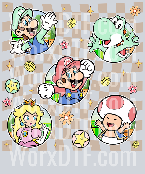A230505006 GM Tshirt - Super Mario Shirt, Mario Game Cute