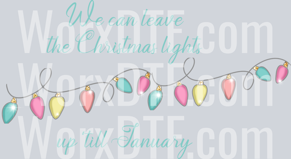 we can leave the christmas lights up