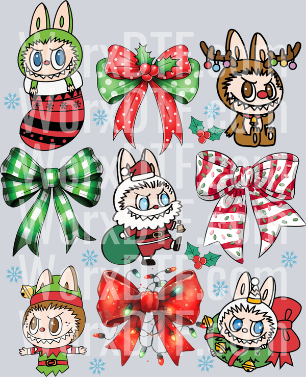 OR 18102024 NHUY Coquette Bow Labubu Merry Christmas