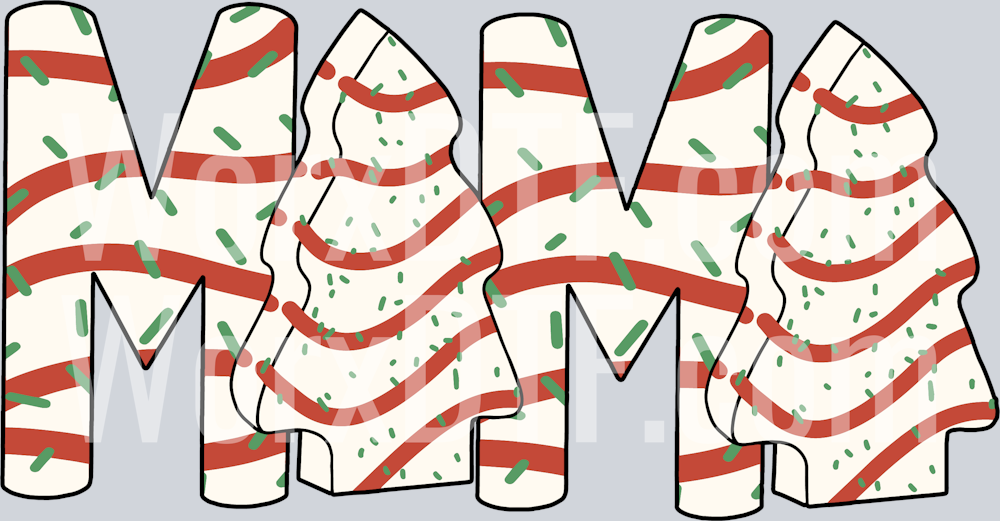 Retro Christmas Tree Cake Mama SVG Graphic Design File_1611231016-01